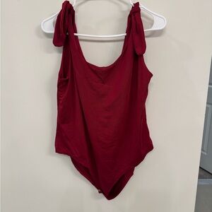 Amazon Deep Red Women's Bodysuit